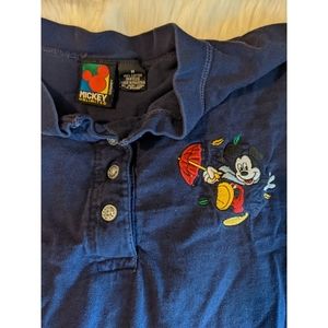 Navy blue vintage mickey mouse long sleeve shirt
